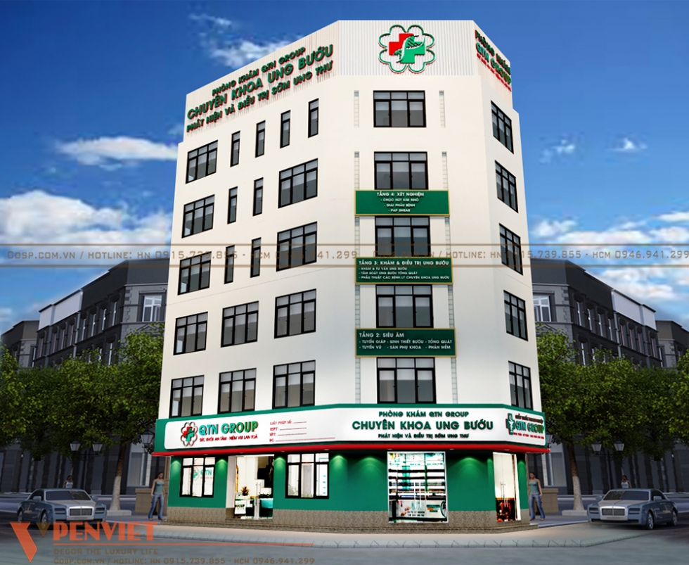 Thiết kế phòng khám ung bướu QTN Group